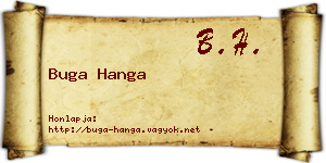 Buga Hanga névjegykártya